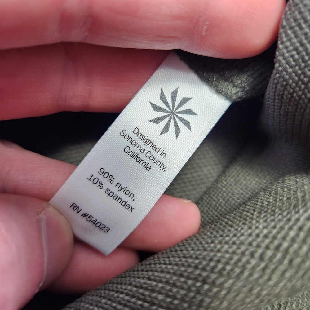 Athleta Pants Women 12 Wander Bootcut Hiking Athleisure Stretch Green Quick Dry - Picture 9 of 12